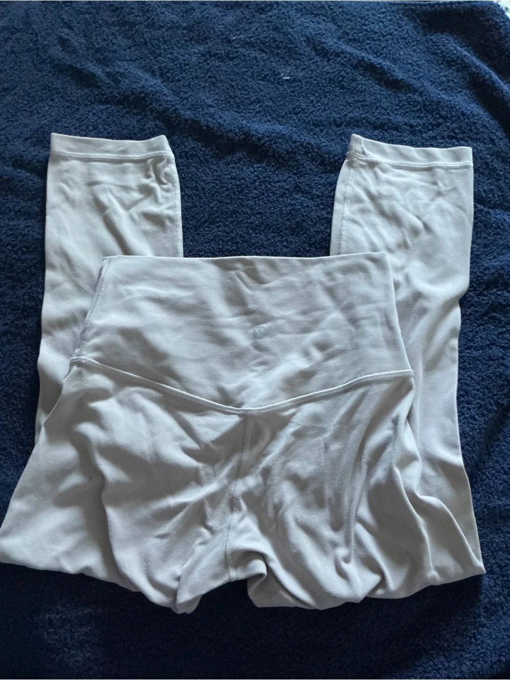 lululemon athletica Light Gray High-Rise Leggings